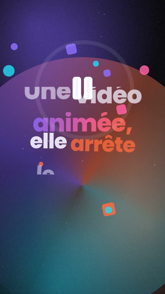 Une pub animée qui arrête le défilement